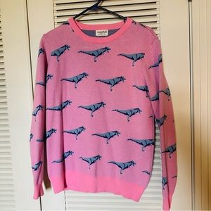 Sugarhill Brighton Lizzie Pink T-rex Sweater